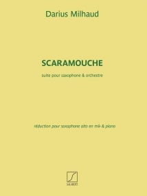 Milhaud: Scaramouche for Saxophone published by Salabert